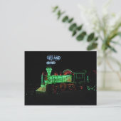 クリスマスの照明の列車 シーズンポストカード (スタンド正面)