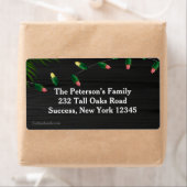 クリスマスの照明の差出人住所ラベル#1 ラベル (インサイチュ)