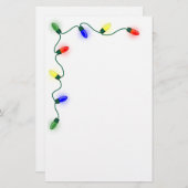 クリスマスの照明の文房具 便箋 (正面/裏面)