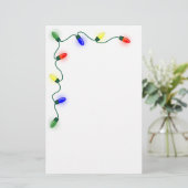 クリスマスの照明の文房具 便箋 (スタンド正面)