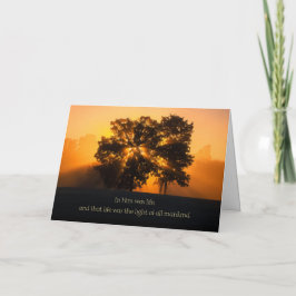 クリスマスの照明の流出 シーズンカード