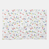 クリスマスの照明パターン キッチンタオル (横)