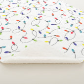 クリスマスの照明パターン シェルパブランケット (3/4)