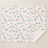 クリスマスの照明パターン シェルパブランケット (正面(横))