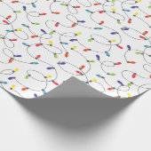 クリスマスの照明パターン ラッピングペーパー (角)