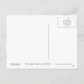 クリスマスの照明「あなたの文字」の郵便はがき シーズンポストカード (裏面)