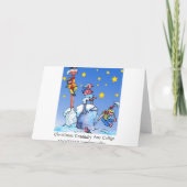 クリスマスの照明-クリスマスの挨拶状の子供 シーズンカード (裏面)