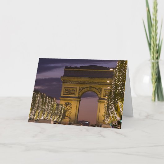 クリスマスの照明、チャンピオンElyseesのアークde シーズンカード (正面)