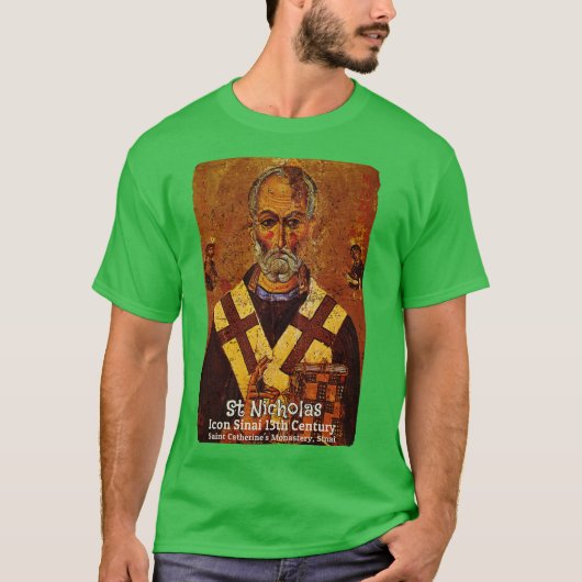 クリスマスの父サンタクロース Tシャツ (正面)