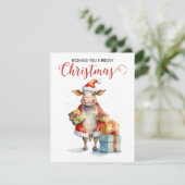 クリスマスの牛のパンパロディ シーズンカード (スタンド正面)