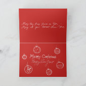 クリスマスの牡羊座のおもしろいな占星術の占星術の赤のカッコいい シーズンカード (内部)