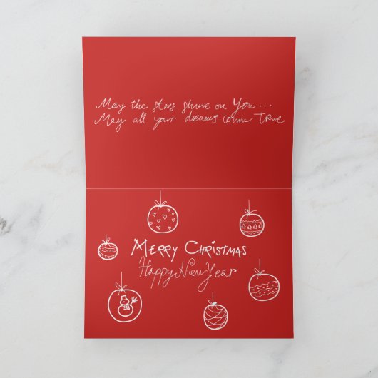 クリスマスの牡羊座のおもしろいな占星術の占星術の赤のカッコいい シーズンカード (内部)