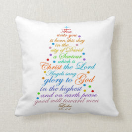 クリスマスの物語聖書の一節 クッション