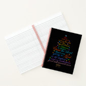 クリスマスの物語聖書の一節 ノートブック (内部)