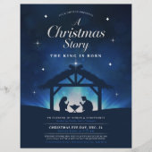クリスマスの物語 王の誕生 降臨祭 教会 チラシ (正面)