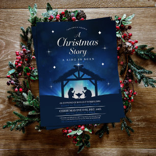 クリスマスの物語 王の誕生 降臨祭 教会 チラシ