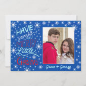 クリスマスの特別な瞬間をポルト・サッビア・ナターレのフォトカードで 招待状 (正面)