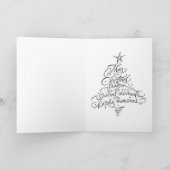 クリスマスの特別な言葉 カード (内部)