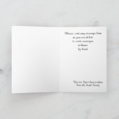 「クリスマスの犬と猫の前の夜だった シーズンカード (内部)