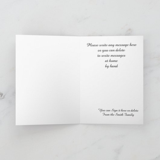 「クリスマスの犬と猫の前の夜だった シーズンカード (内部)