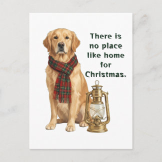 クリスマスの犬のオリジナルグッズ インビテーションポストカード