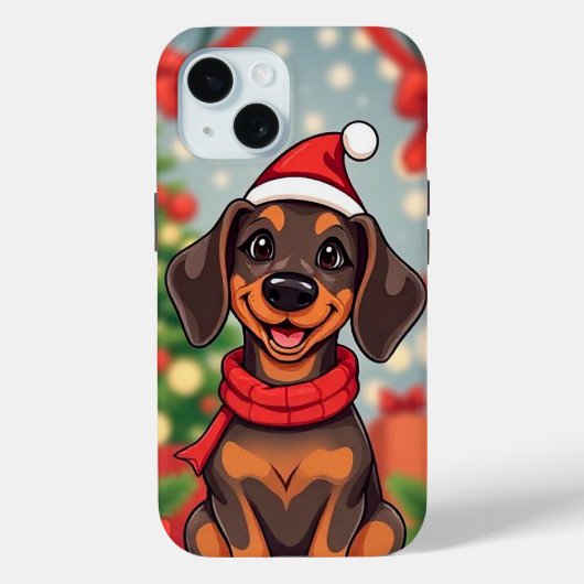 クリスマスの犬のギフト ホリデー 毎日保護 Case-Mate iPhoneケース (裏面)