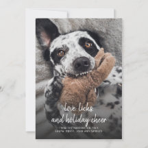 クリスマスの犬の写真 愛のペロペロとホリデーシーズンの喜び