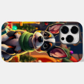 クリスマスの犬の居心地の良い部屋の休日の毎日使用 Case-Mate iPhoneケース (裏面 (横))