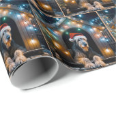 クリスマスの犬小屋に住むアイルランド人の狼 ラッピングペーパー (ロールコーナー)