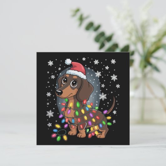 クリスマスの犬 ダックスフント サンタ クリスマス ウィーナー (スタンド正面)