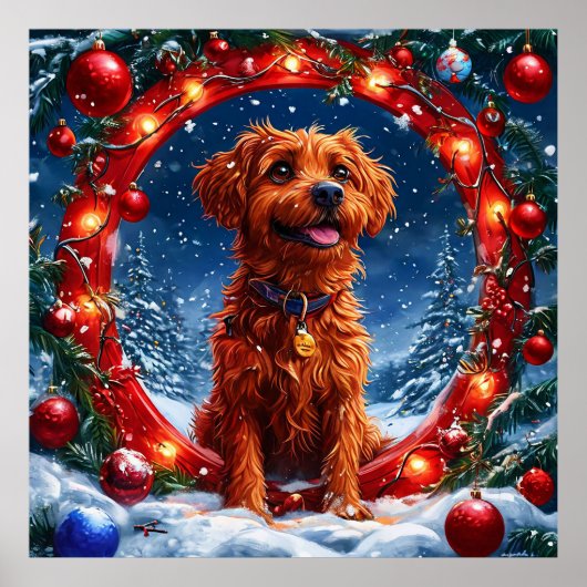 クリスマスの犬 ポスター (正面)