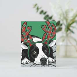 クリスマスの犬 ポストカード