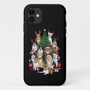クリスマスの犬 犬好き ホリデー ドッグママ iPhone 11 ケース