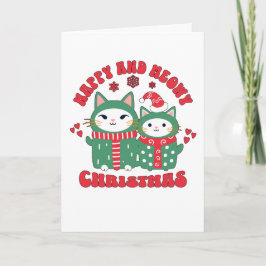 クリスマスの猫たち カード