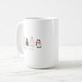クリスマスの猫たち コーヒーマグカップ (正面左)
