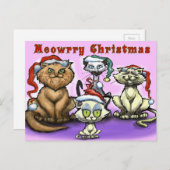 クリスマスの猫たち シーズンポストカード (正面/裏面)