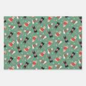 クリスマスの猫たち ラッピングペーパーシート (正面3)