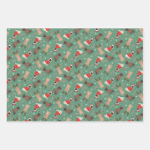クリスマスの猫たち ラッピングペーパーシート (正面3)