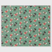 クリスマスの猫たち ラッピングペーパー (フラット)