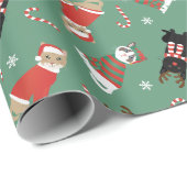 クリスマスの猫たち ラッピングペーパー (ロールコーナー)
