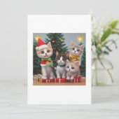 クリスマスの猫たち 招待状 (スタンド正面)