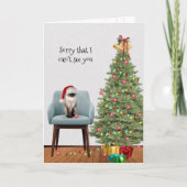 クリスマスの猫と木 シーズンカード (正面)