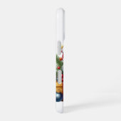 クリスマスの猫のカスタマイズグッズ iPhone 16ケース (右側面)