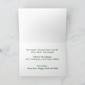 クリスマスの猫を持つ男の子 シーズンカード (内部)