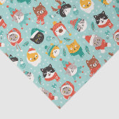 クリスマスの猫を着たホリデーセーター柄 薄葉紙 (詳細)