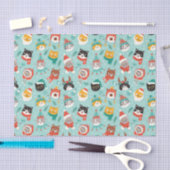 クリスマスの猫を着たホリデーセーター柄 薄葉紙 (クラフト)