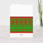 クリスマスの猫好きの挨拶状 シーズンカード (裏面)