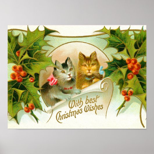 クリスマスの猫 ポスター (正面)