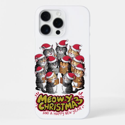クリスマスの猫 iPhoneケース (裏面)