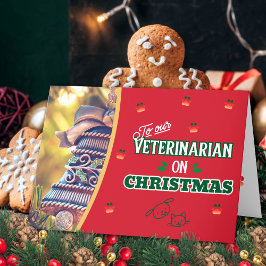 クリスマスの獣医さん 猫と犬のホリデー シーズンカード